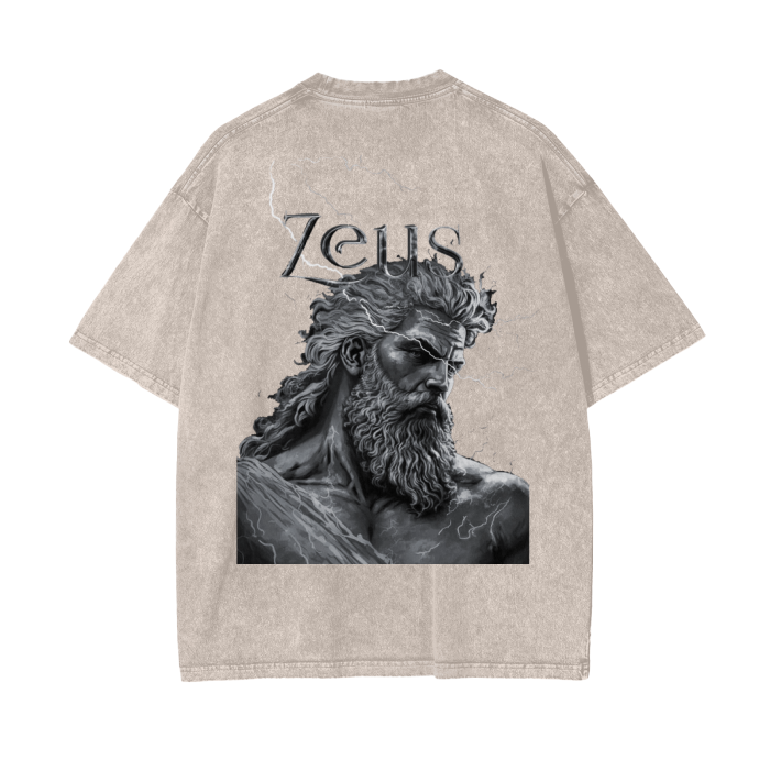 Oversize Snow Washed Zeus T-Shirt