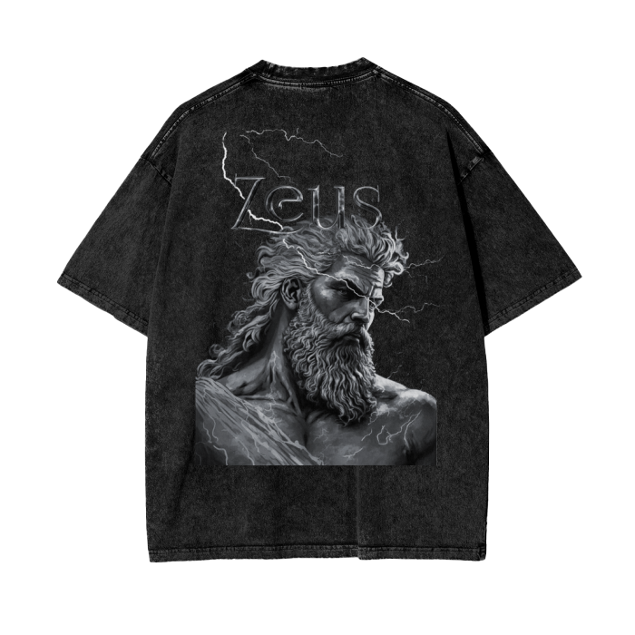 Oversize Snow Washed Zeus T-Shirt