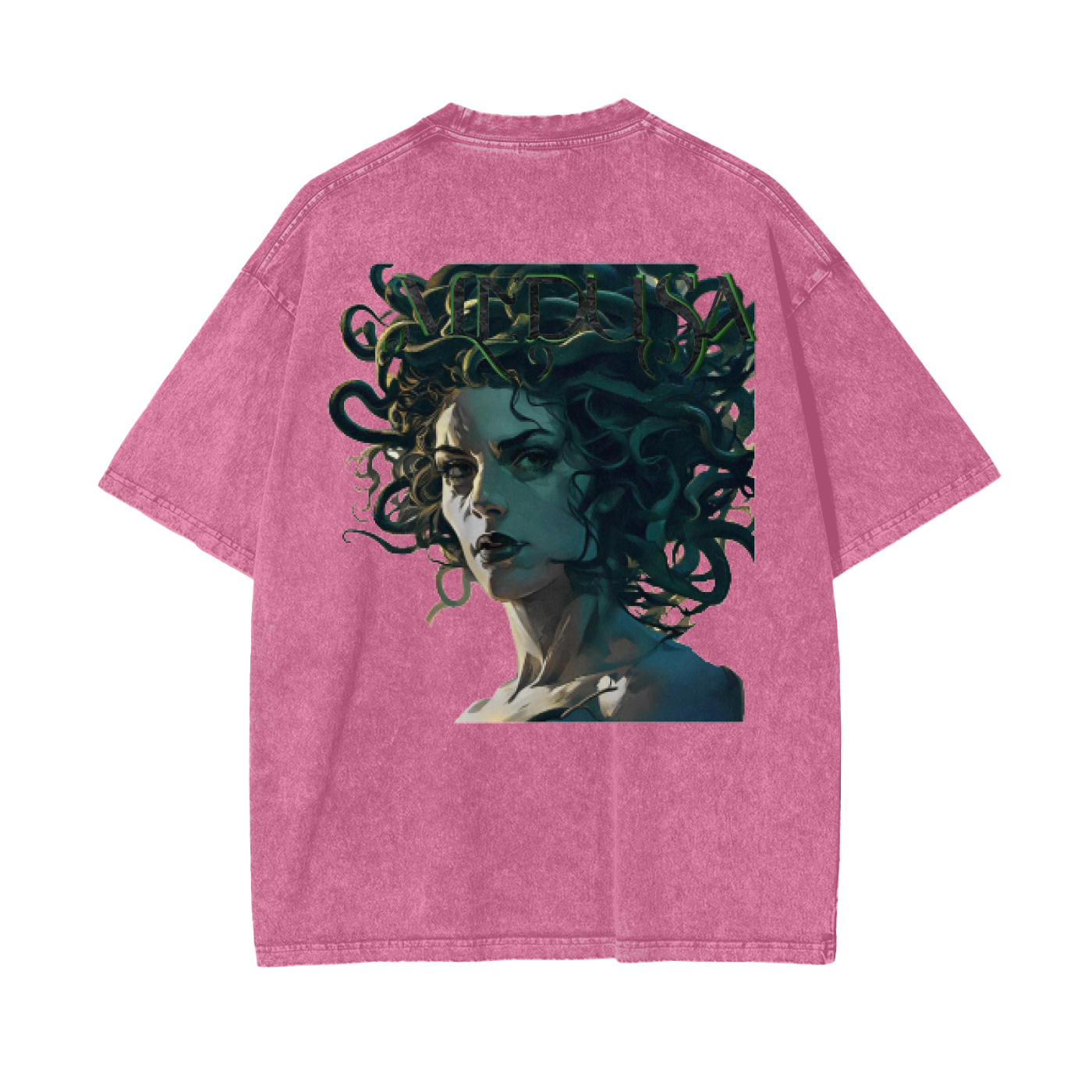 Oversized Snow Washed Medusa T-Shirt