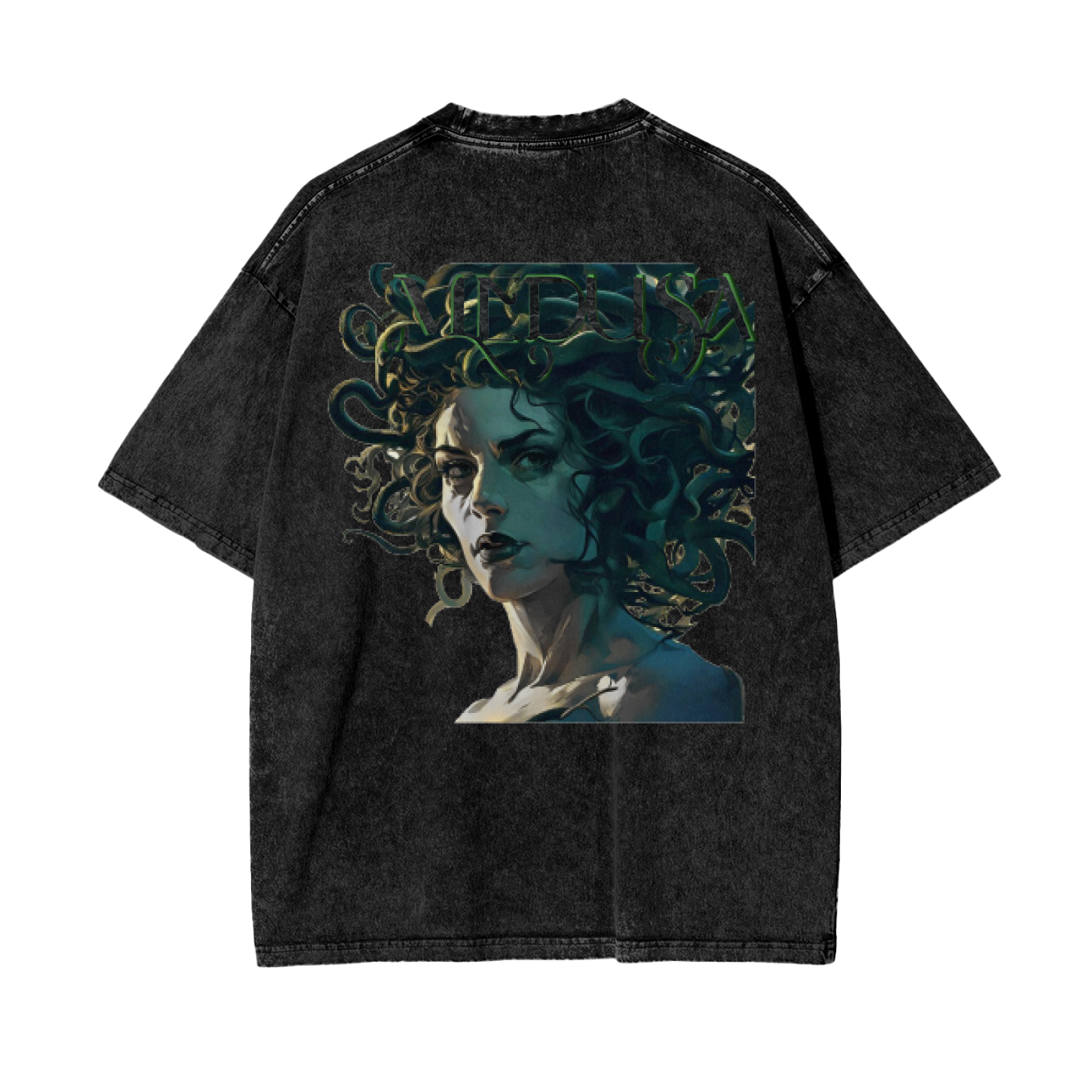 Oversized Snow Washed Medusa T-Shirt