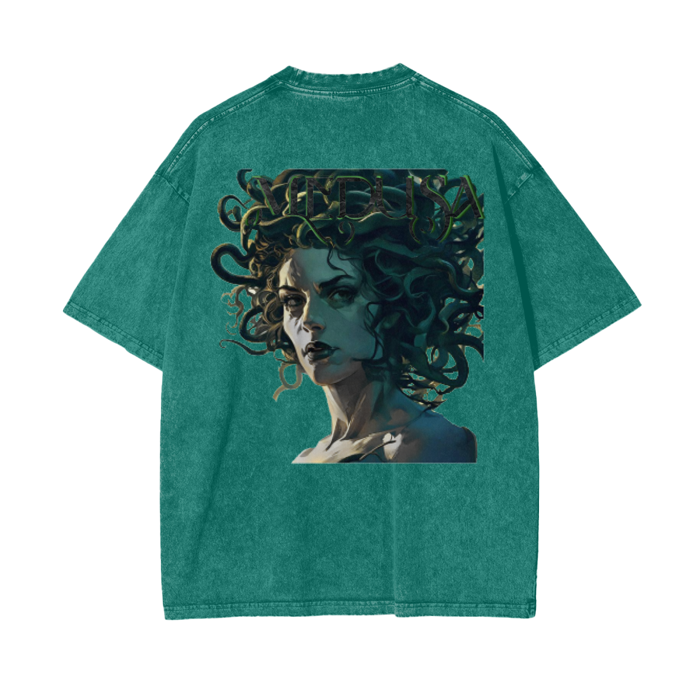 Oversized Snow Washed Medusa T-Shirt