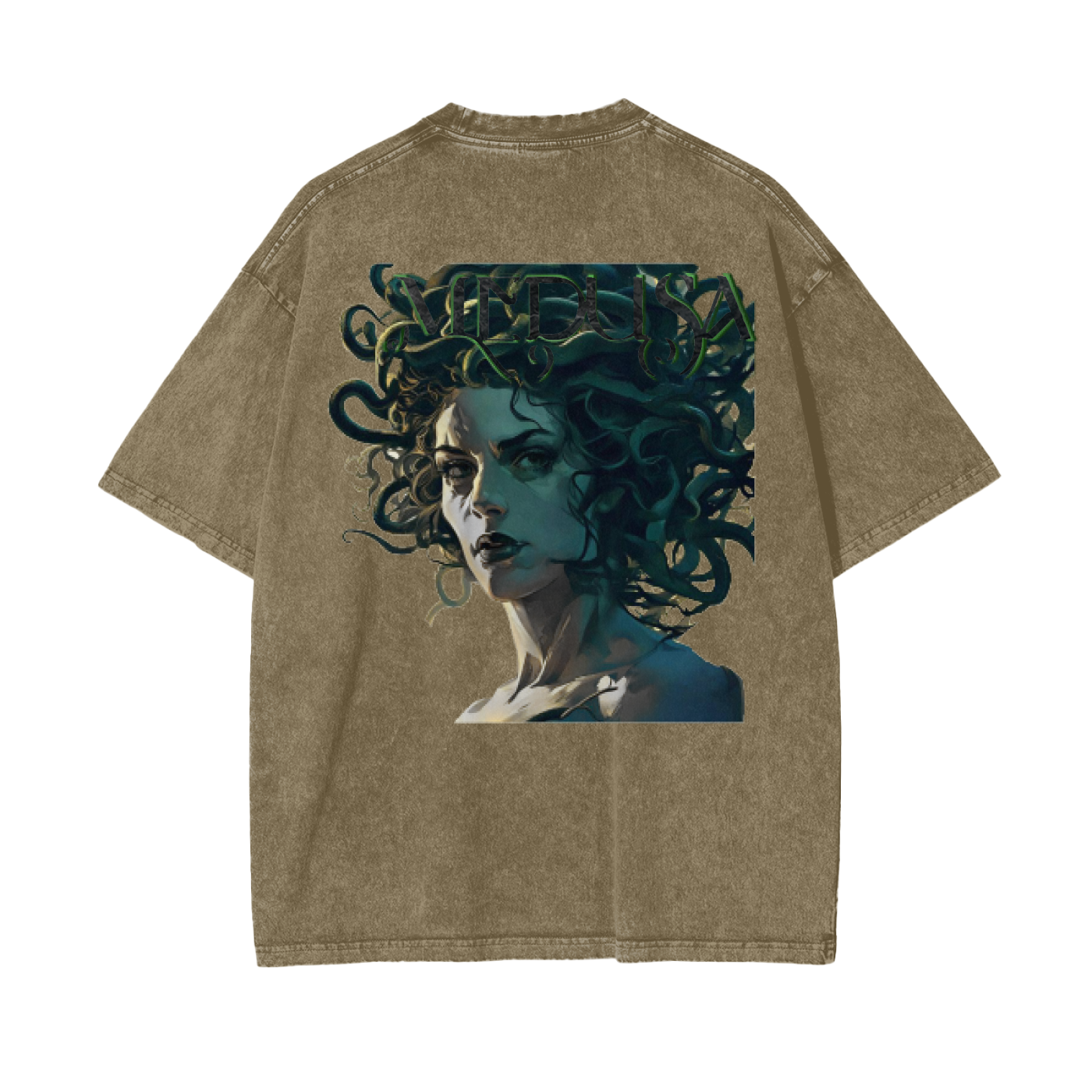 Oversized Snow Washed Medusa T-Shirt