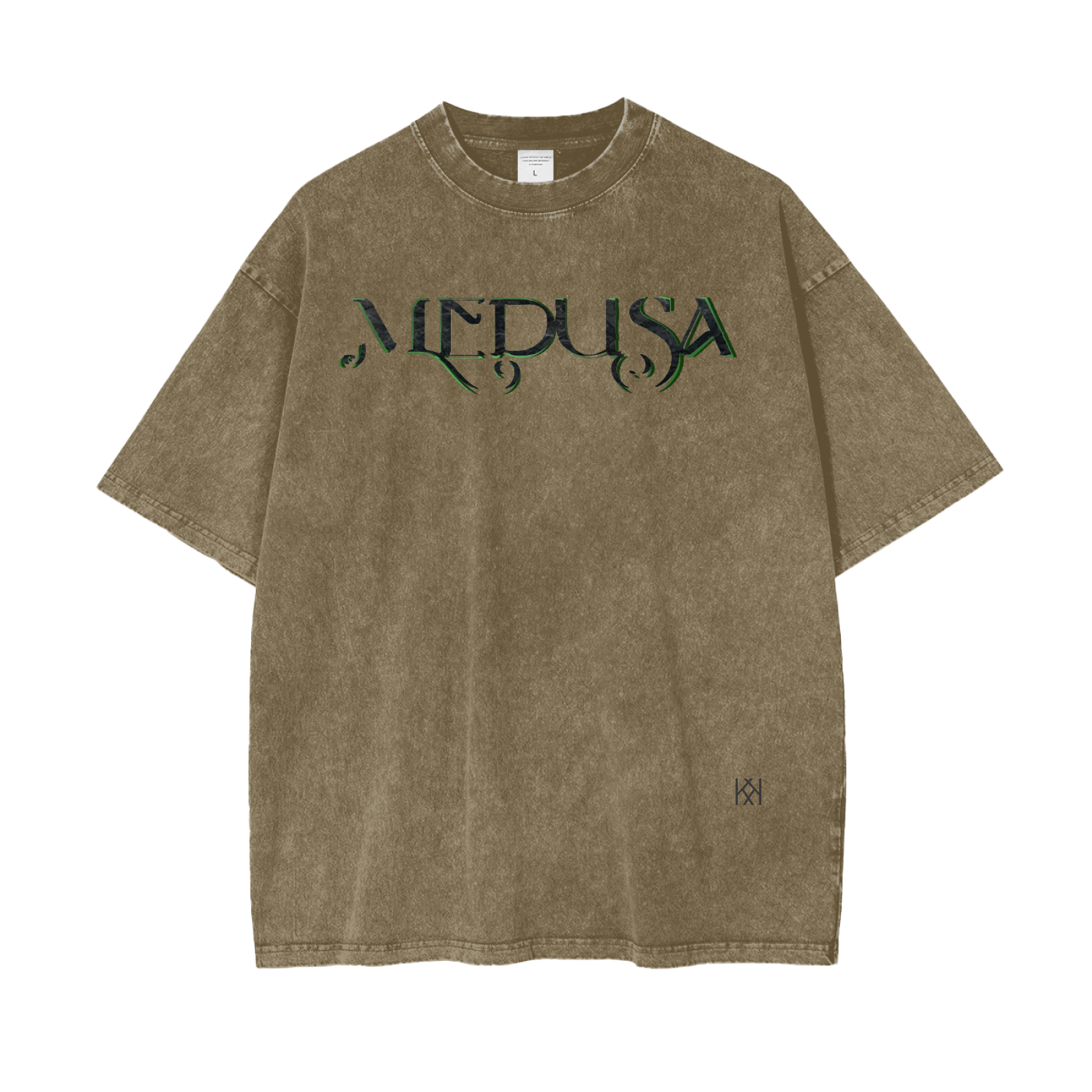 Oversized Snow Washed Medusa T-Shirt