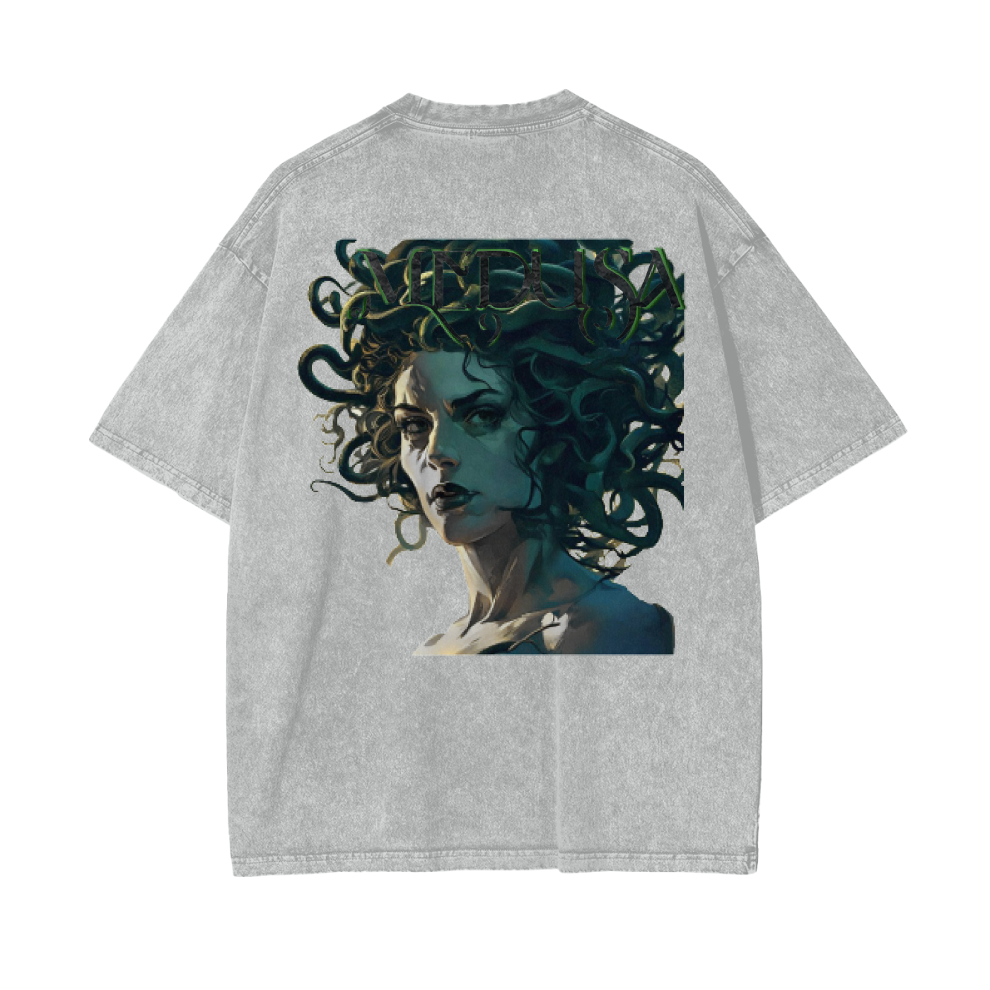 Oversized Snow Washed Medusa T-Shirt