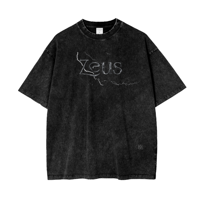 Oversize Snow Washed Zeus T-Shirt