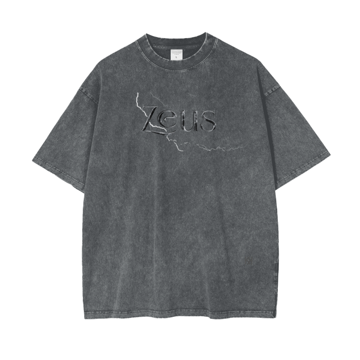 Oversize Snow Washed Zeus T-Shirt