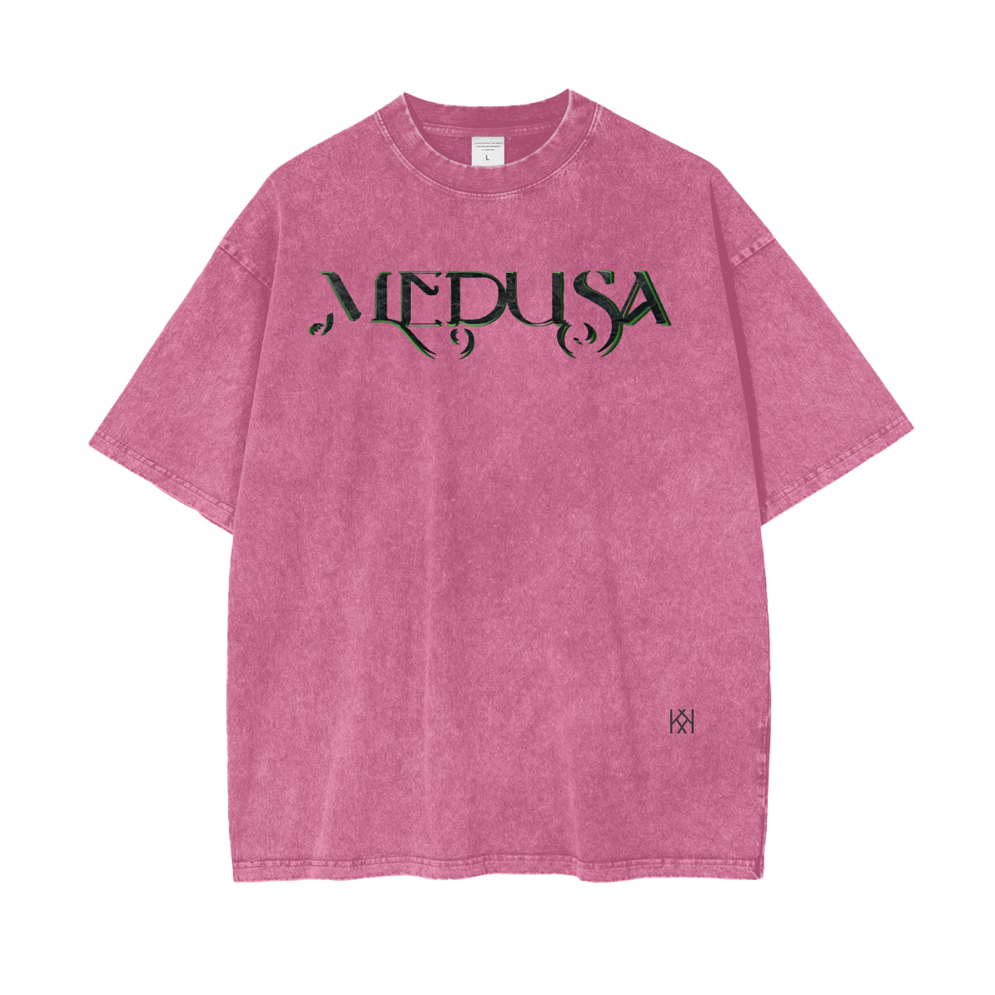 Oversized Snow Washed Medusa T-Shirt