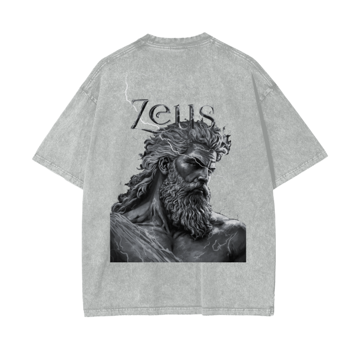 Oversize Snow Washed Zeus T-Shirt